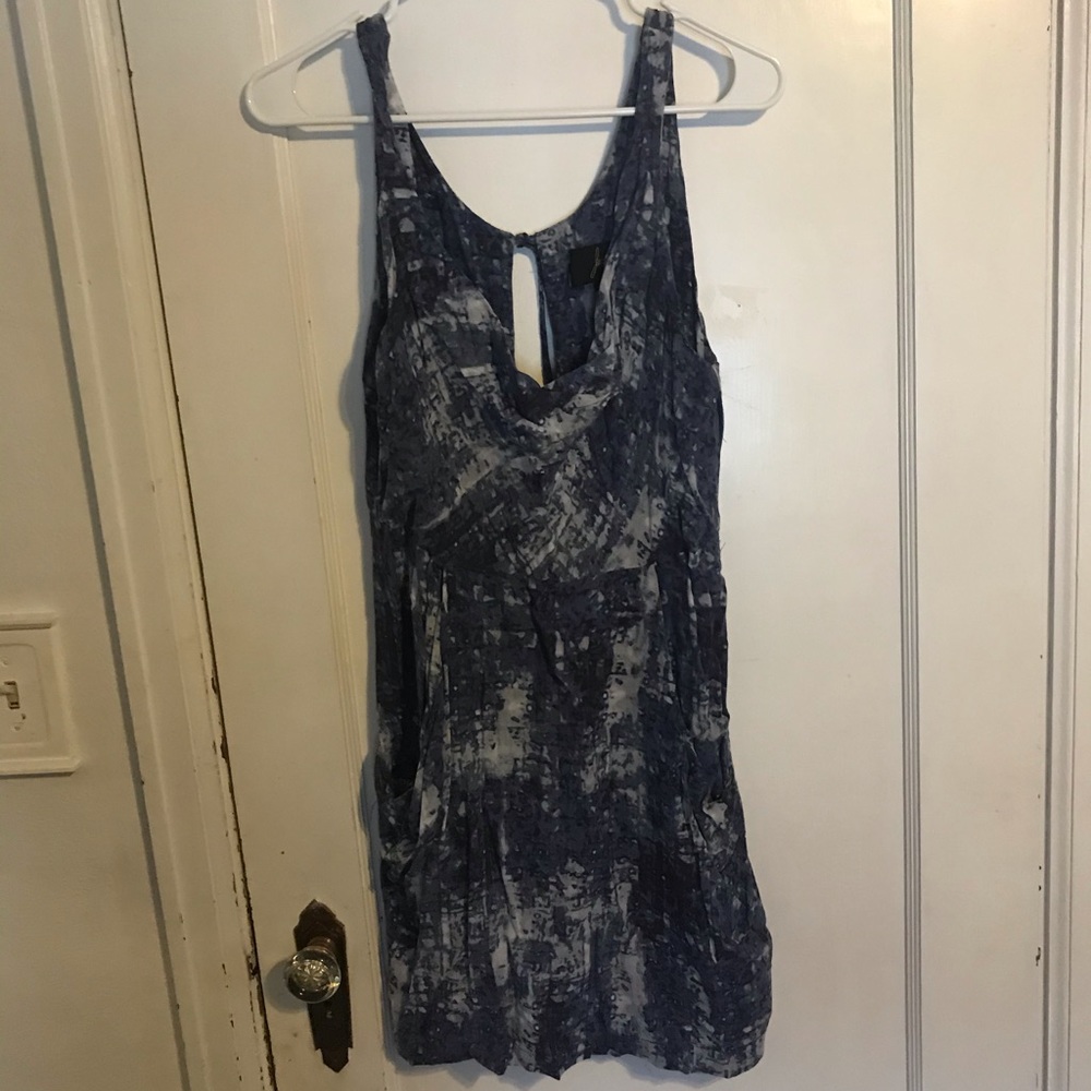 Patterned Little Blue Sun Dress